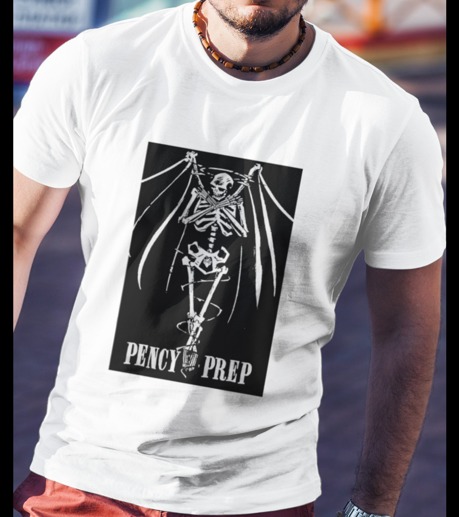 Pencey Prep Skeleton Flyer Ransom Bats Crossed Arms Band Merch T-Shirt
