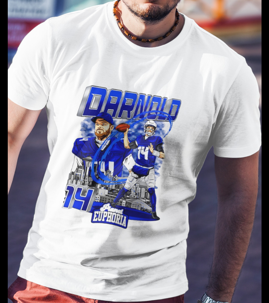 Darnold 14 Seattle Skyline Brand Euphoria T-Shirt