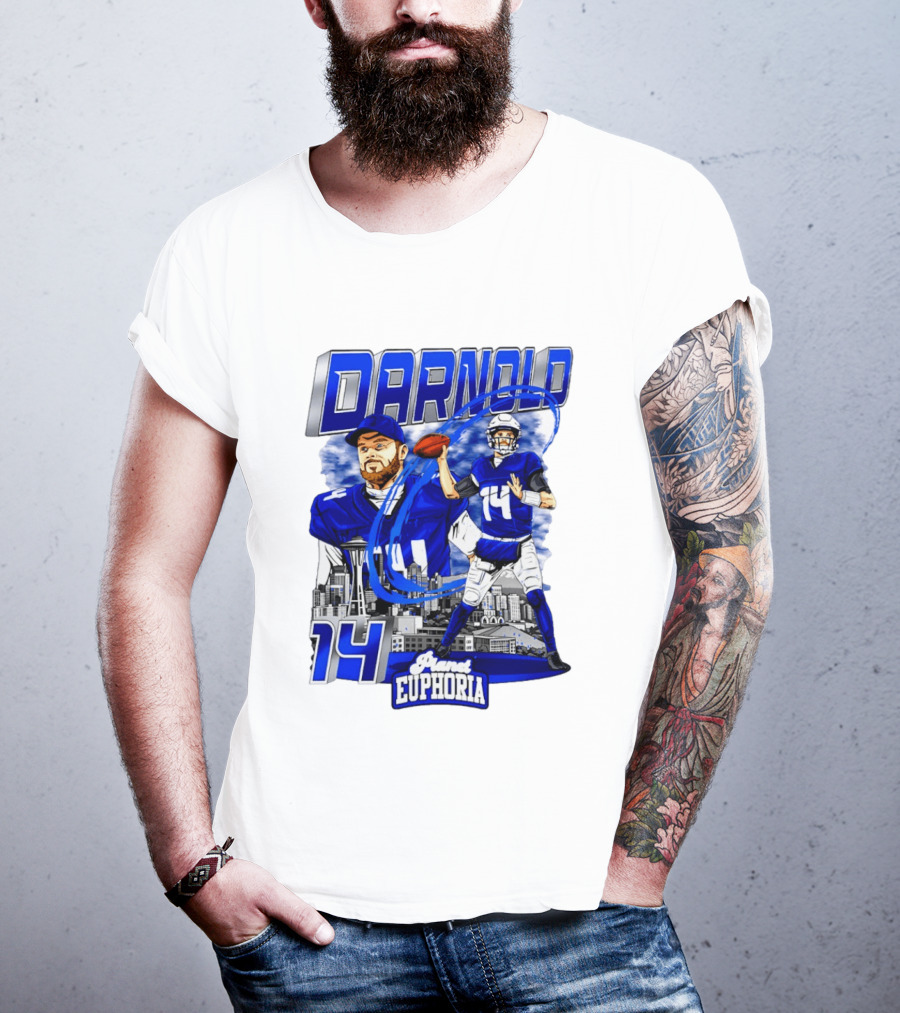 Darnold 14 Seattle Skyline Brand Euphoria T-Shirt