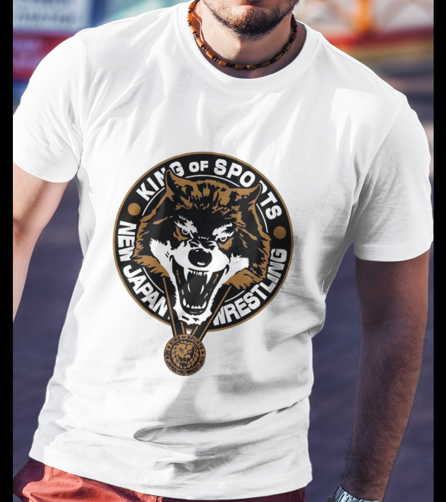 King Of Sports New Japan Pro Wrestling Wild Wolf T-Shirt