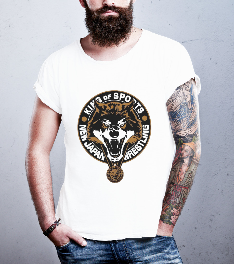 King Of Sports New Japan Pro Wrestling Wild Wolf T-Shirt