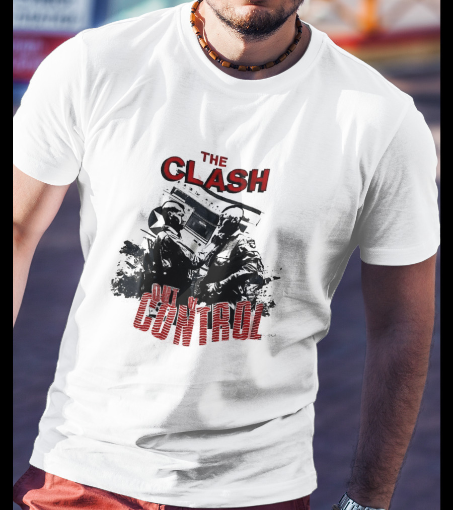 The Clash Out Of Control Riot Scene T-Shirt