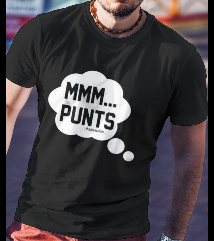 MMM Punts Drew Allen Football Humor T-Shirt