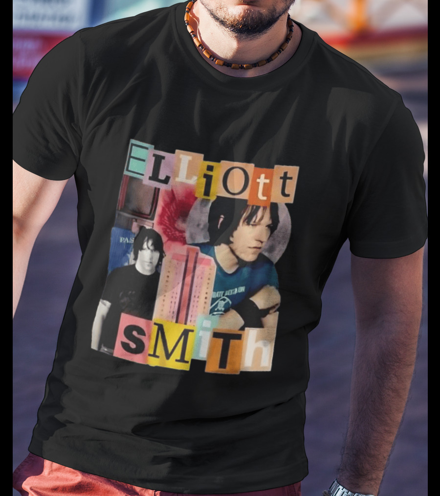 Elliott Smith Past And Present Music Lover College Aesthetic T-Shirt