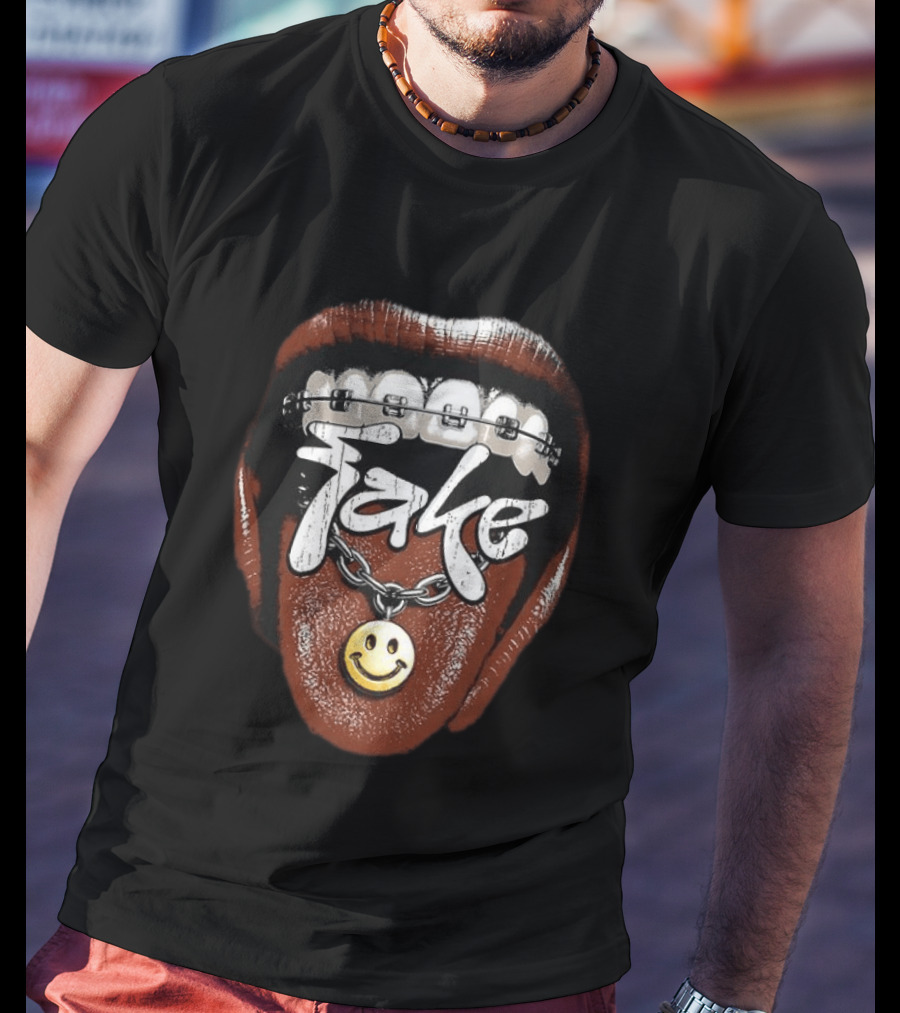 Fake Smile Braces Mouth Gothic Dark Grunge Aesthetic T-Shirt