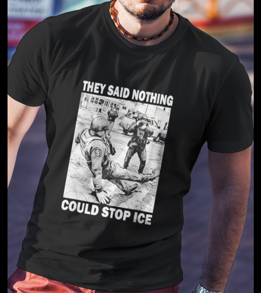 They Said Nothing Could Stop Ice Comic Style Scene T-Shirt