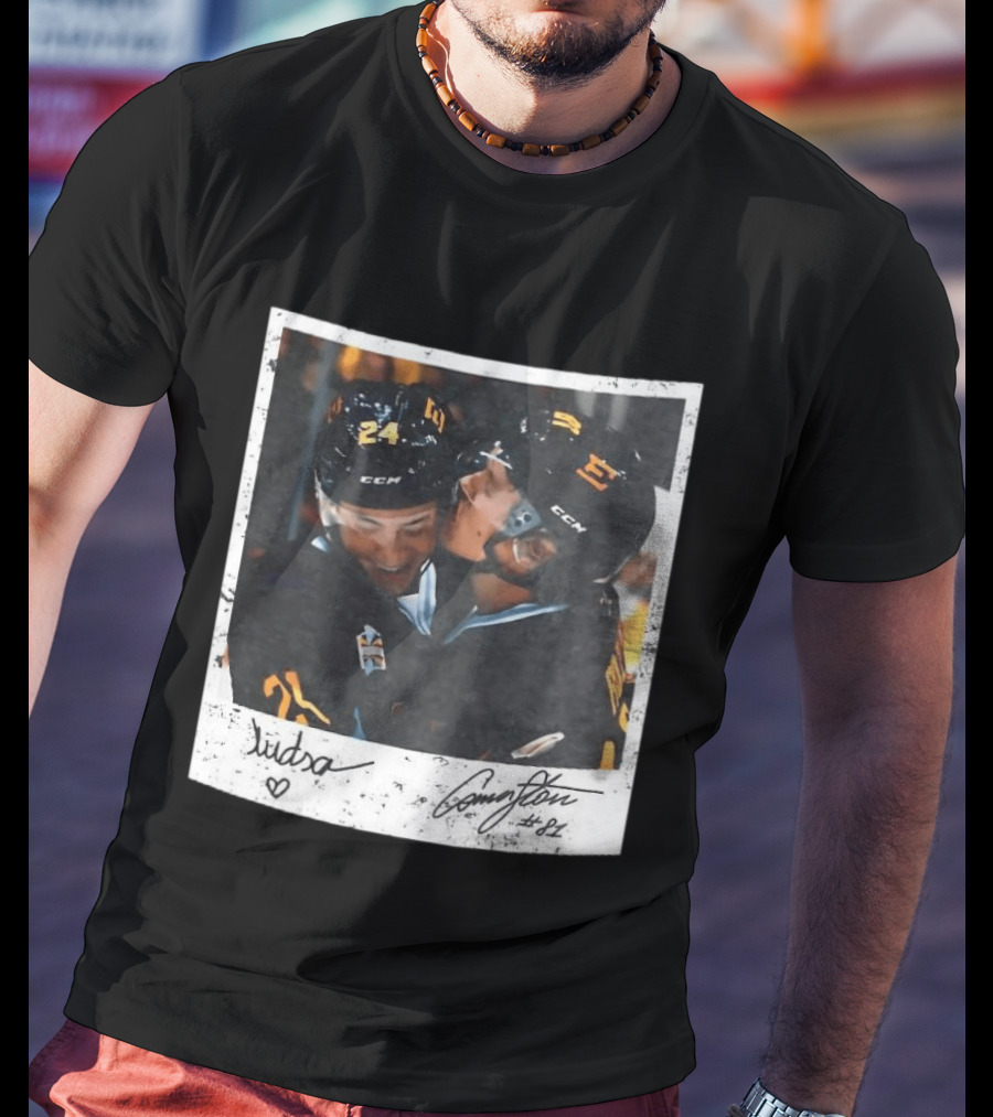 Ilya Rozanov Shane Hollander Kiss Hockey Polaroid Rivalry Movie Scene 24 87 T-Shirt
