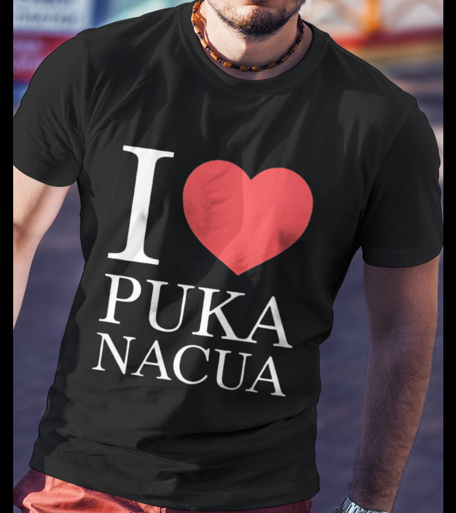I Love Puka Nacua Los Angeles Rams Football Heart T-Shirt