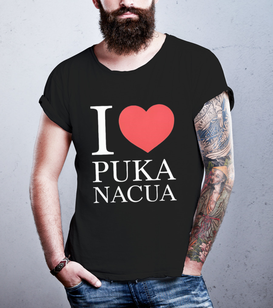 I Love Puka Nacua Los Angeles Rams Football Heart T-Shirt