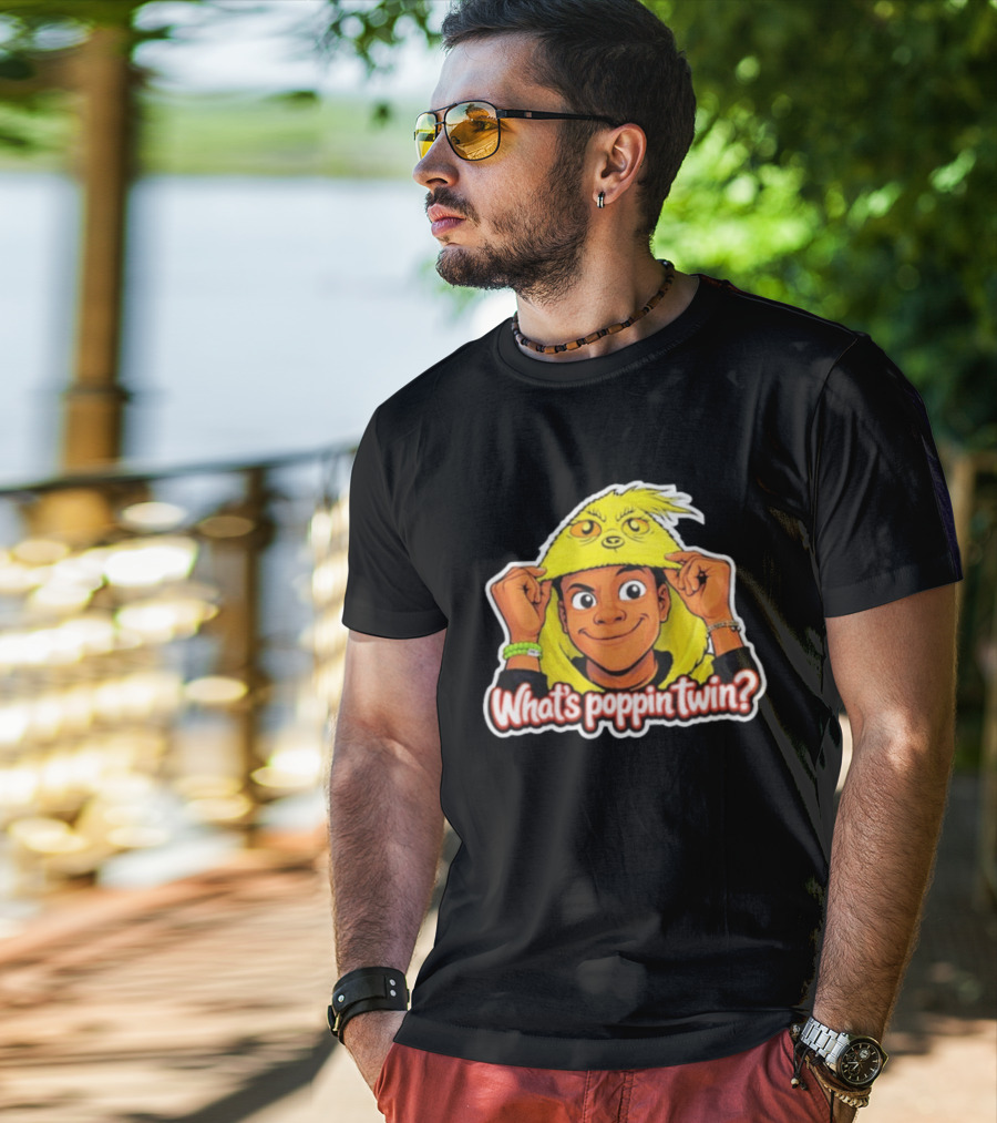 Nick Darnell What's Poppin Twin Grinch T-Shirt