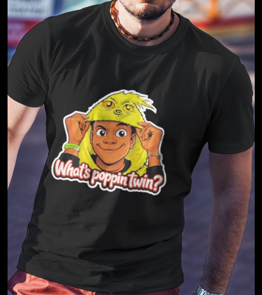 Nick Darnell What's Poppin Twin Grinch T-Shirt