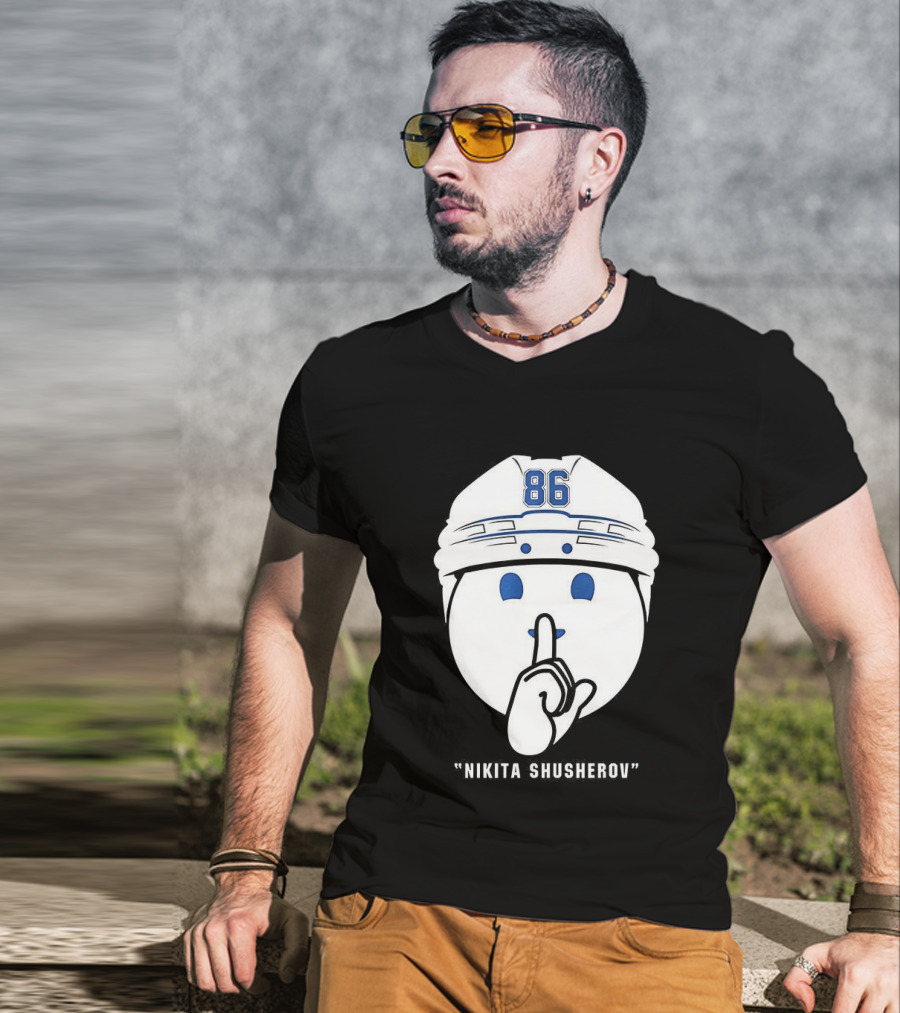 Nikita Kucherov 86 Tampa Bay Lightning Shhh Celly T-Shirt