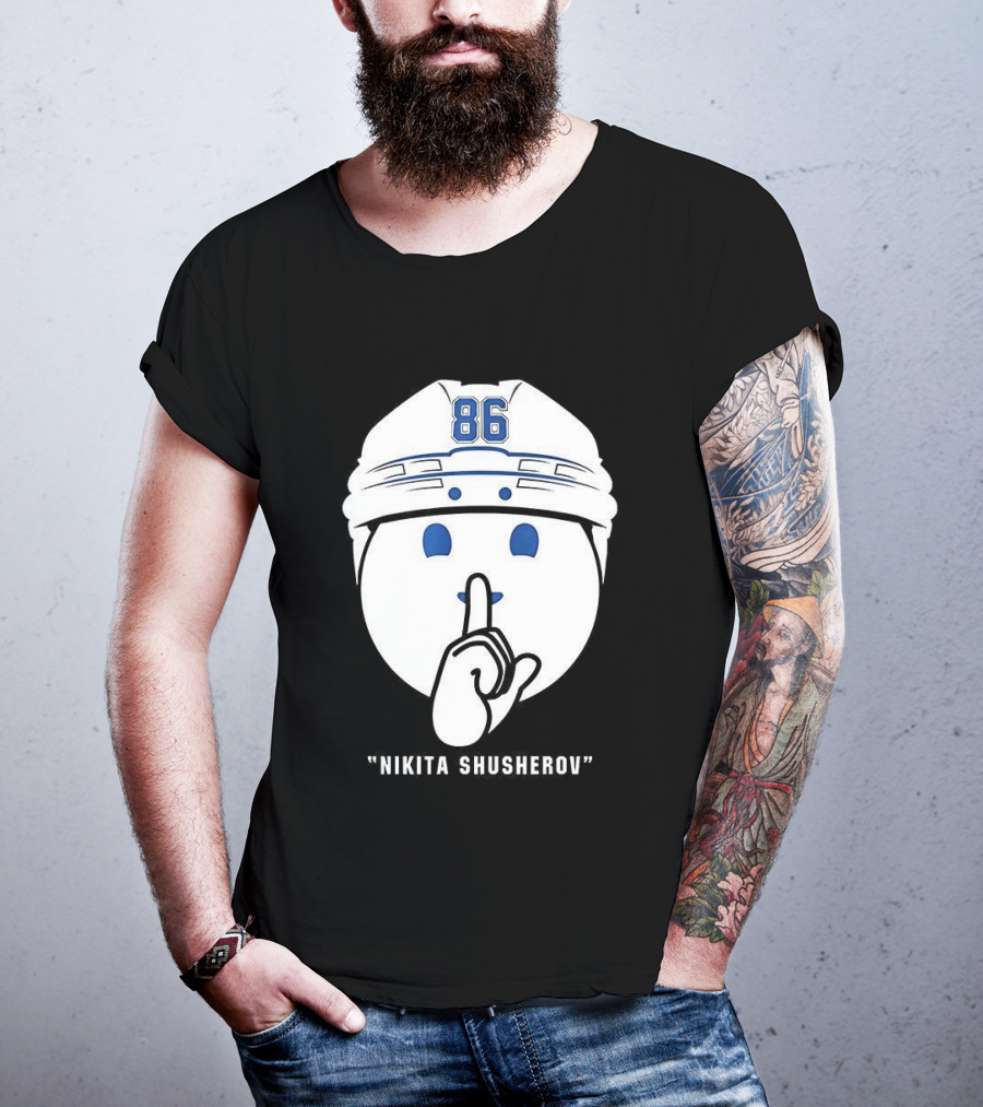 Nikita Kucherov 86 Tampa Bay Lightning Shhh Celly T-Shirt