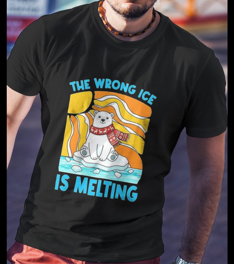 The Wrong Ice Is Melting Polar Bear Abolish ICE T-Shirt
