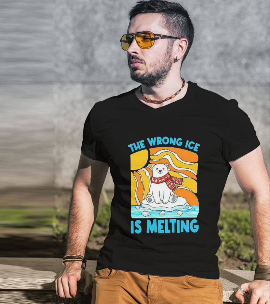 The Wrong Ice Is Melting Polar Bear Abolish ICE T-Shirt