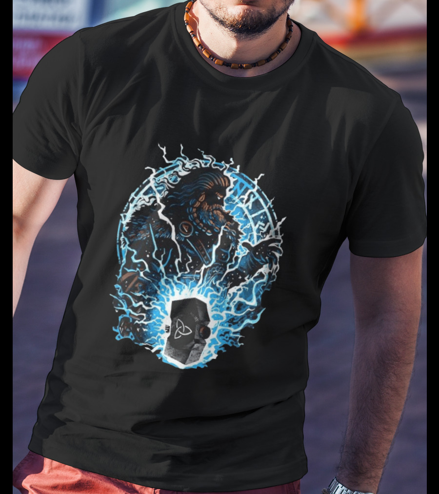 Thor Norse God Of Thunder Mjolnir Lightning Power Norse Mythology T-Shirt