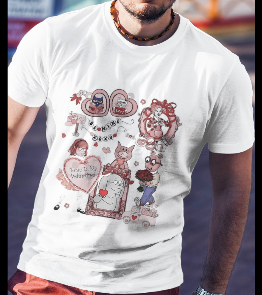 Be Mine XOXO Junie B. Valentine My Valentine Book Club T-Shirt