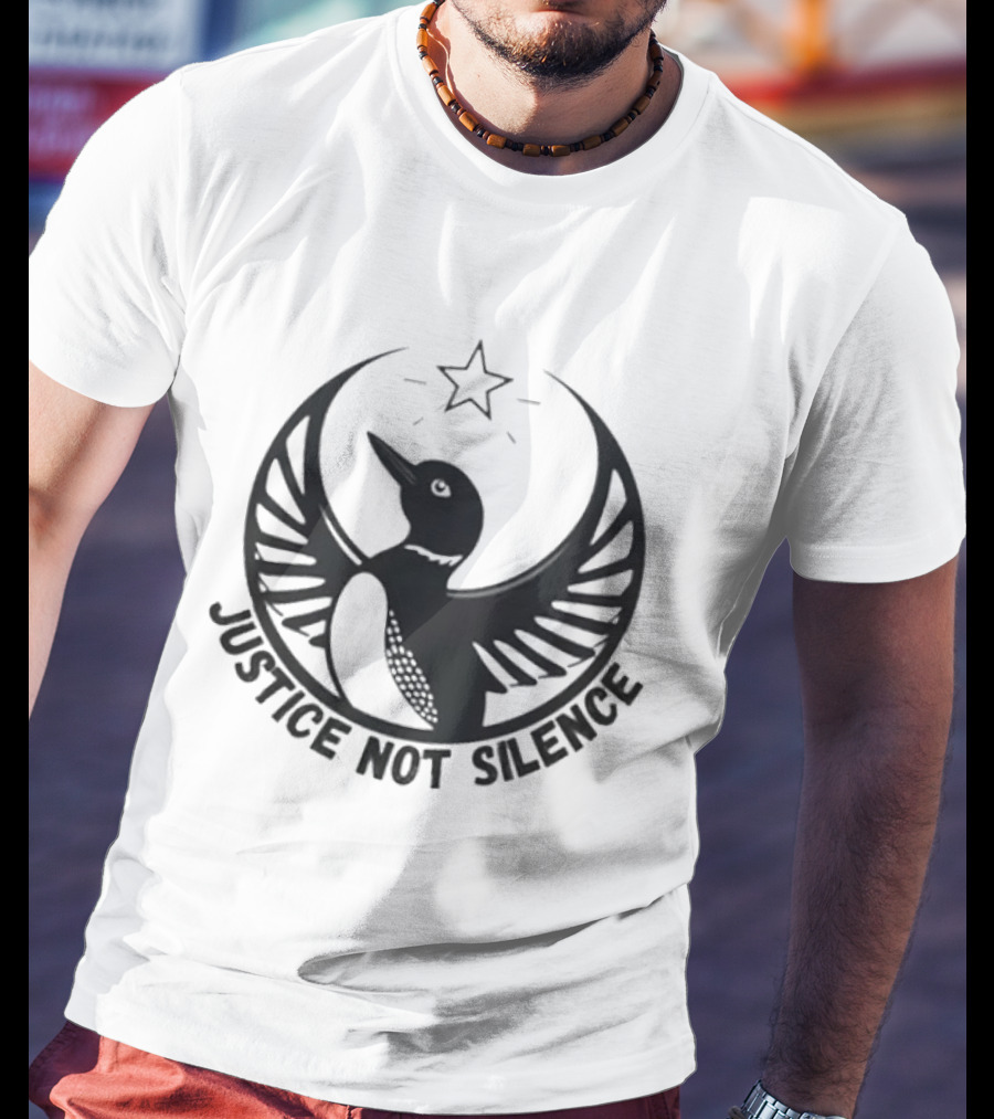 Justice Not Silence Minnesota Rebel Alliance Star Bird T-Shirt