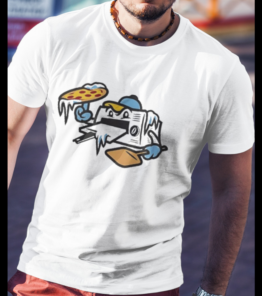 Wisconsin Timber Rattlers Frozen Pizzas 2026 Night Mascot Pizza Oven T-Shirt