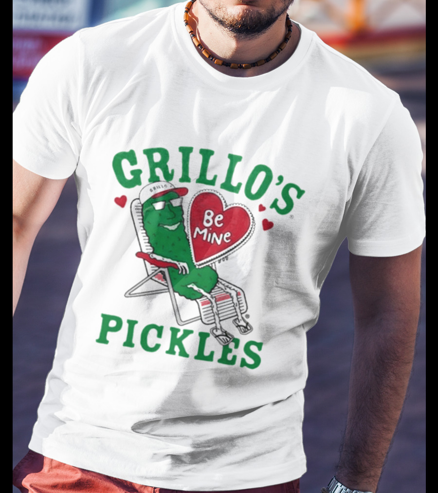 Grillo's Pickles Be Mine Valentine T-Shirt