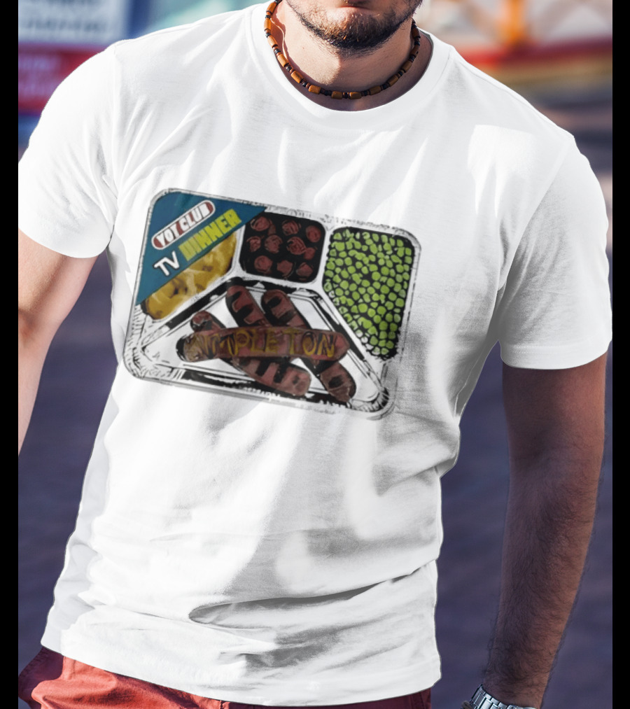 Yot Club TV Dinner Simpleton Retro Tray T-Shirt