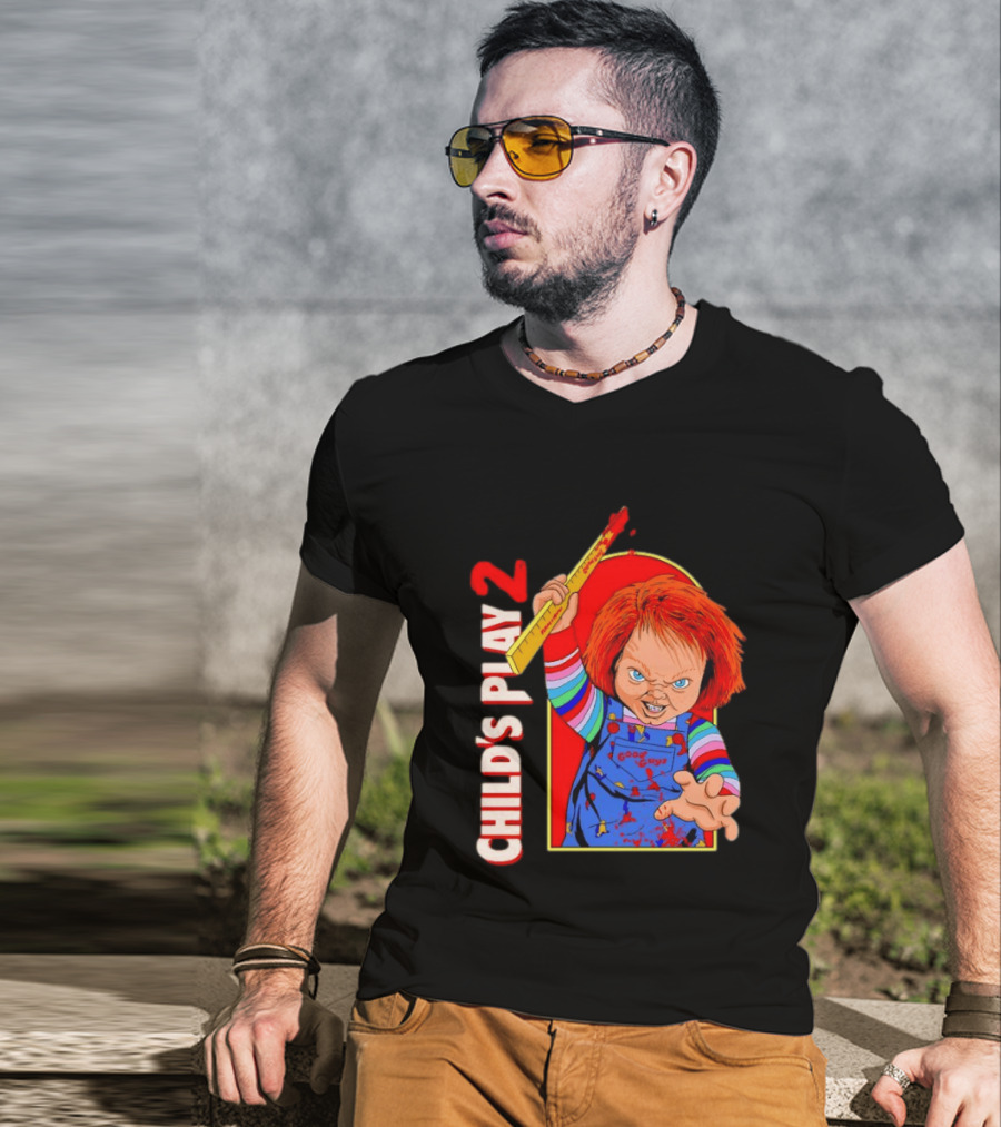 Child's Play 2 Chucky Good Guys Ruler T-Shirt