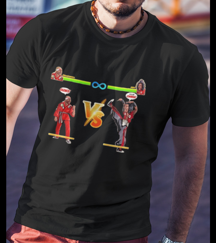 Dragonfly Jones Silence Vs Shonuff Kiss My Converse Gaming In Living Color T-Shirt
