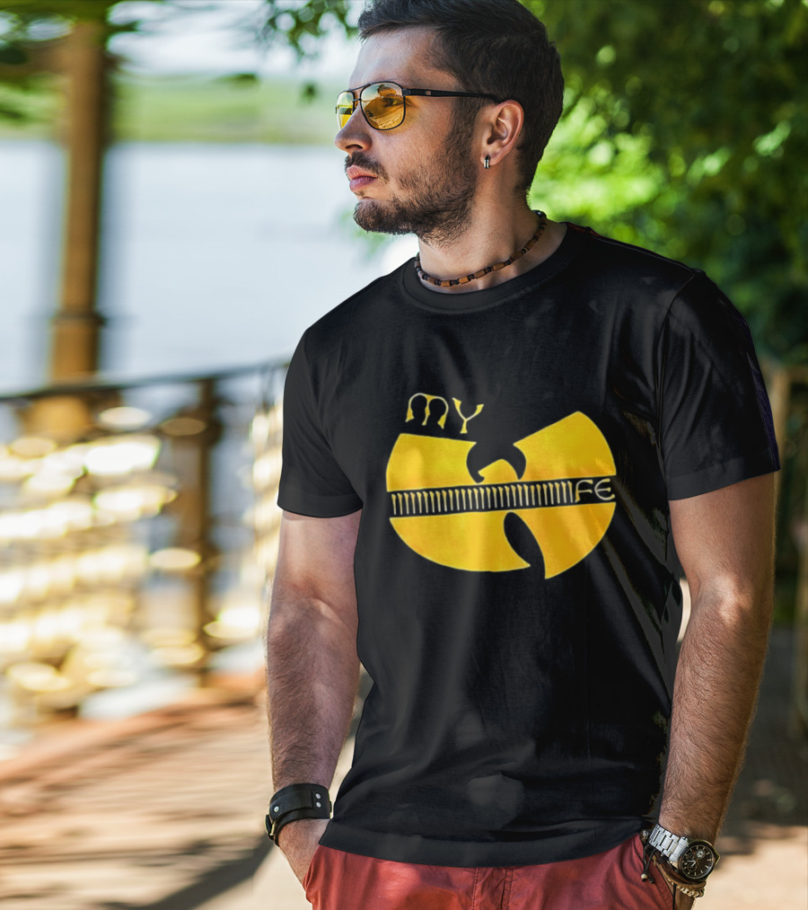 Yellow Wu Tang Clan My Life Symbolic Tribute Collaboration T-Shirt