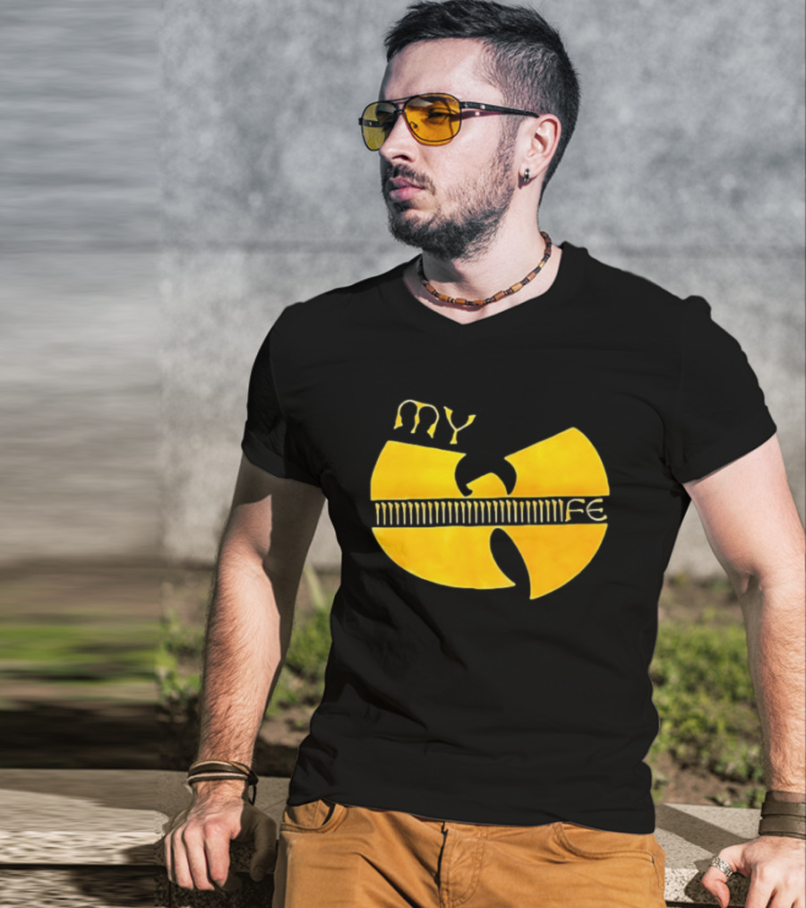 Yellow Wu Tang Clan My Life Symbolic Tribute Collaboration T-Shirt