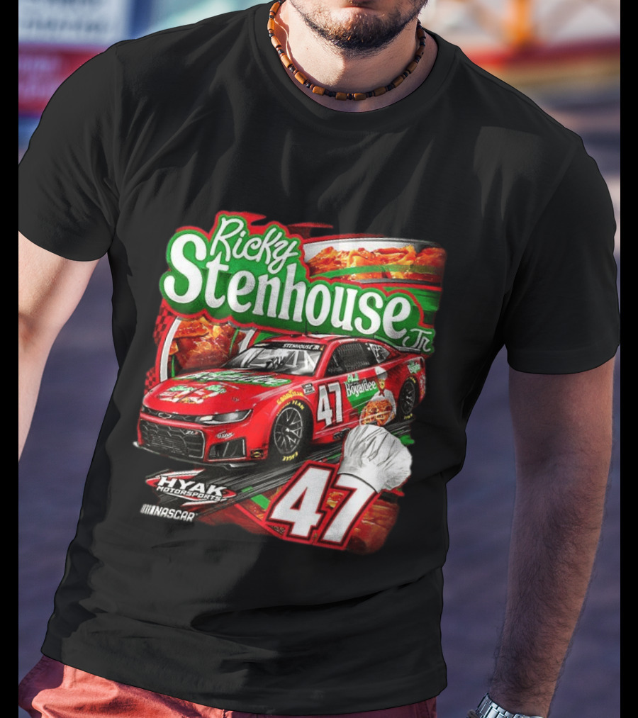 Ricky Stenhouse Jr NASCAR 47 Hyak Motorsports Racing Car T-Shirt