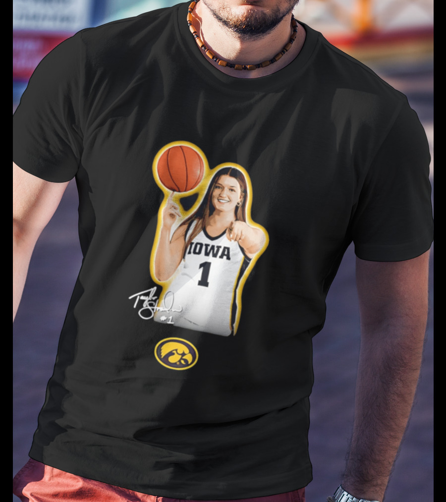 Taylor Stremlow Iowa Hawkeyes Basketball #1 T-Shirt