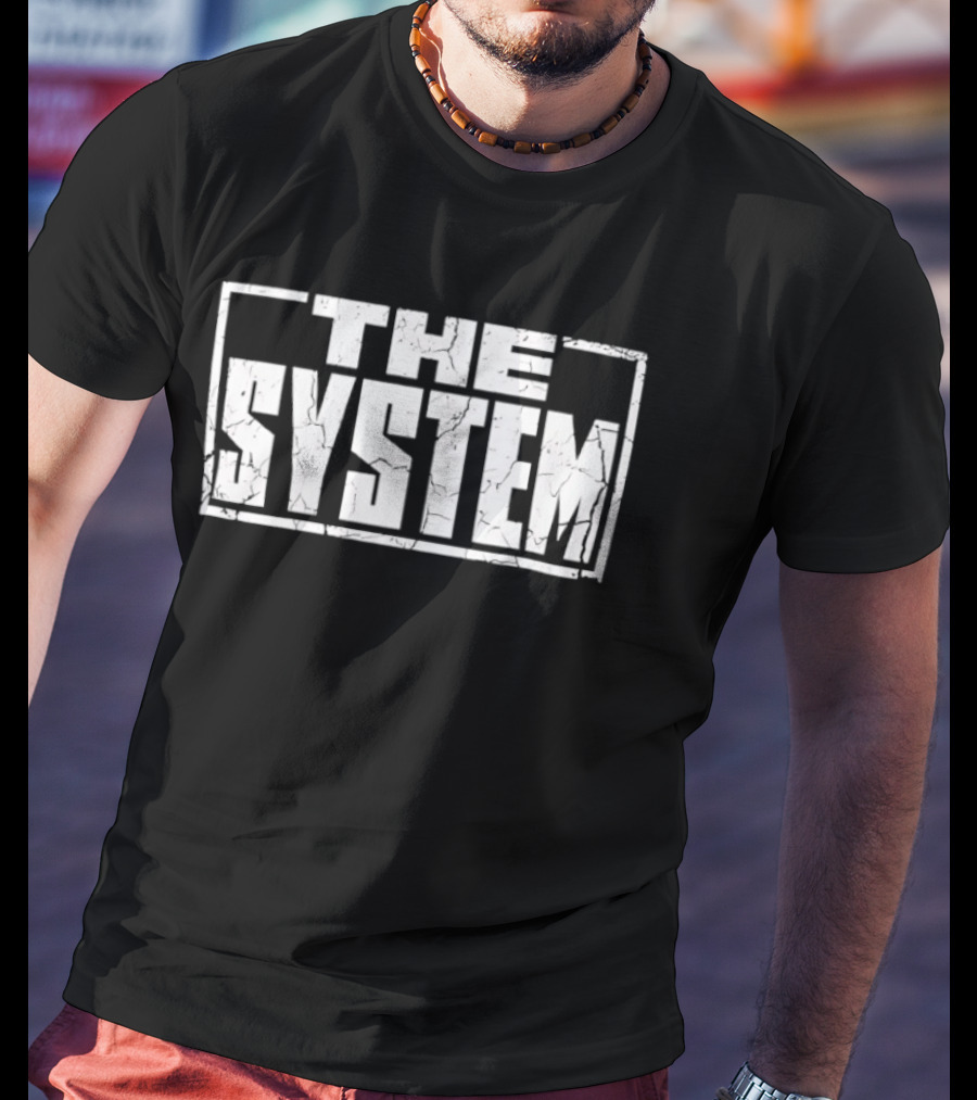 The System Capital Bold Grunge T-Shirt