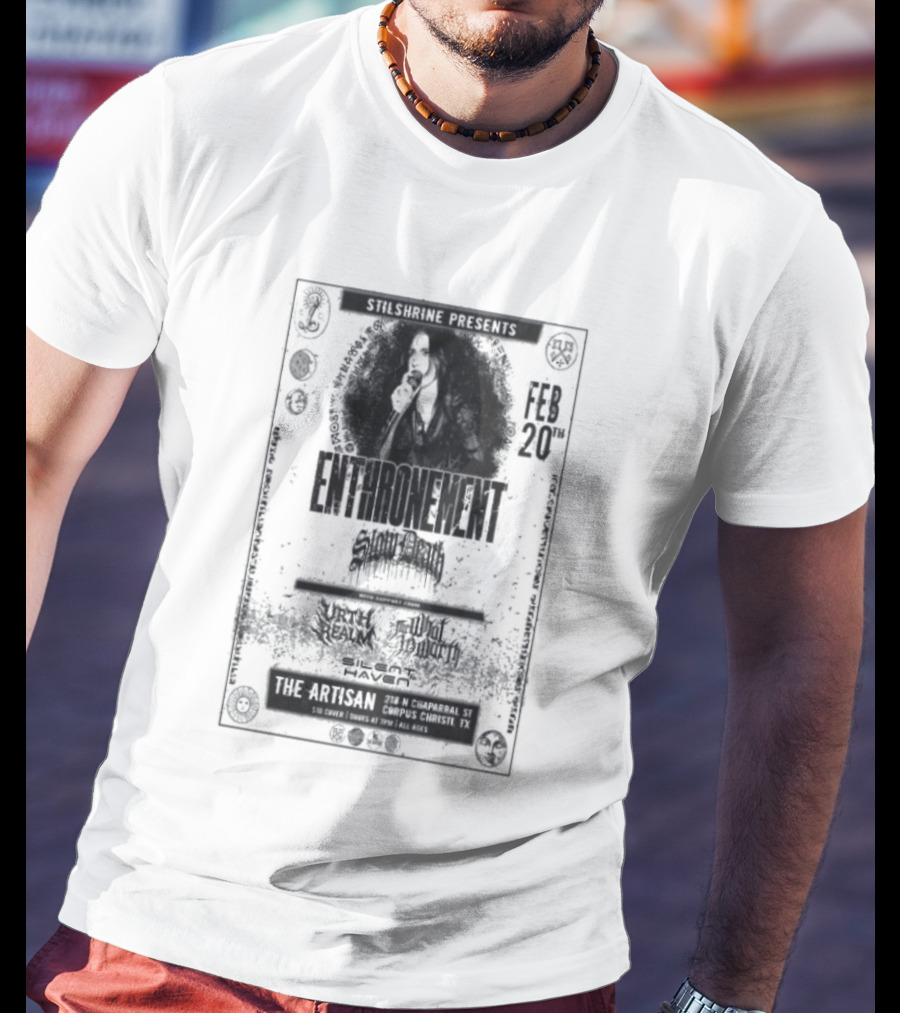 Enthronement Corpus Christi TX February 20 2026 Artisan Distilleries Event T-Shirt
