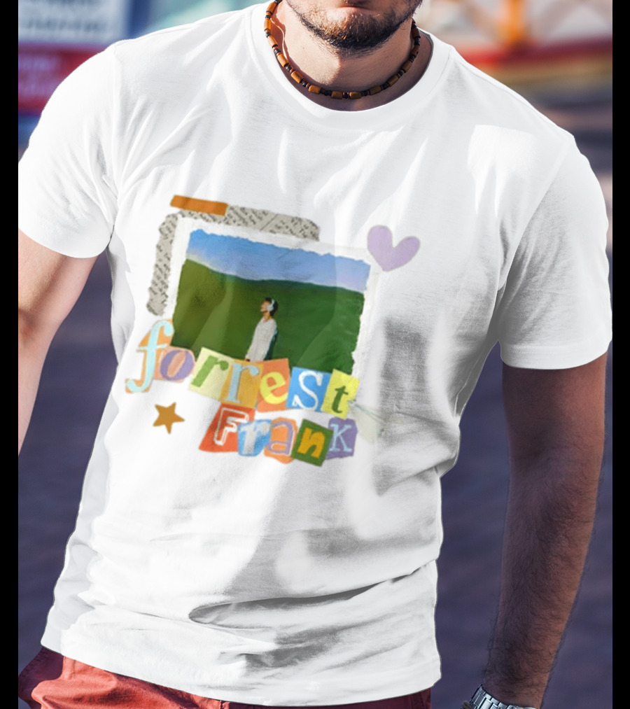 Forrest Frank Collage Style Pastel Colors With Nature T-Shirt