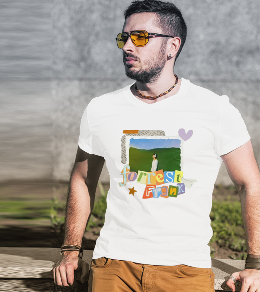 Forrest Frank Collage Style Pastel Colors With Nature T-Shirt