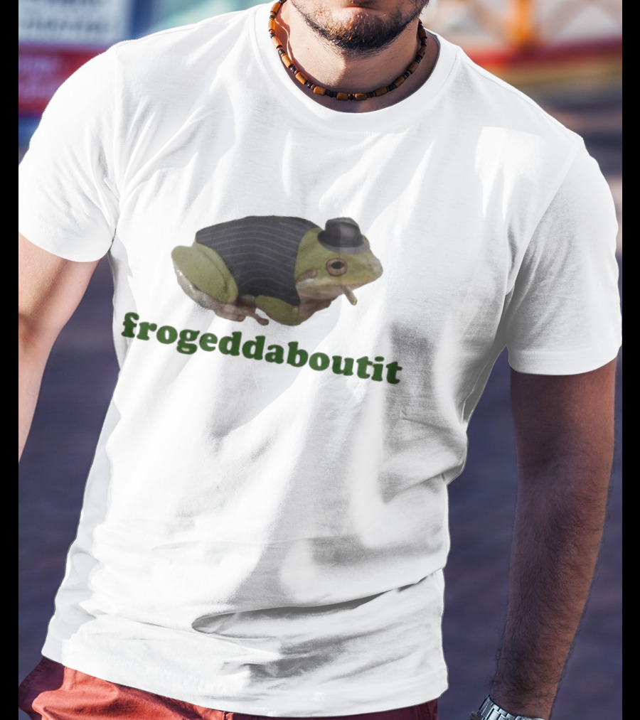 Frogeddaboutit Frog In Suit And Hat T-Shirt