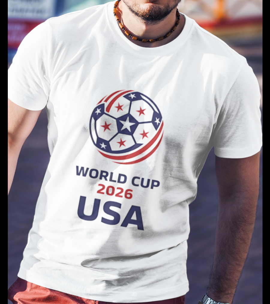 World Cup 2026 USA Soccer Stars Ball T-Shirt