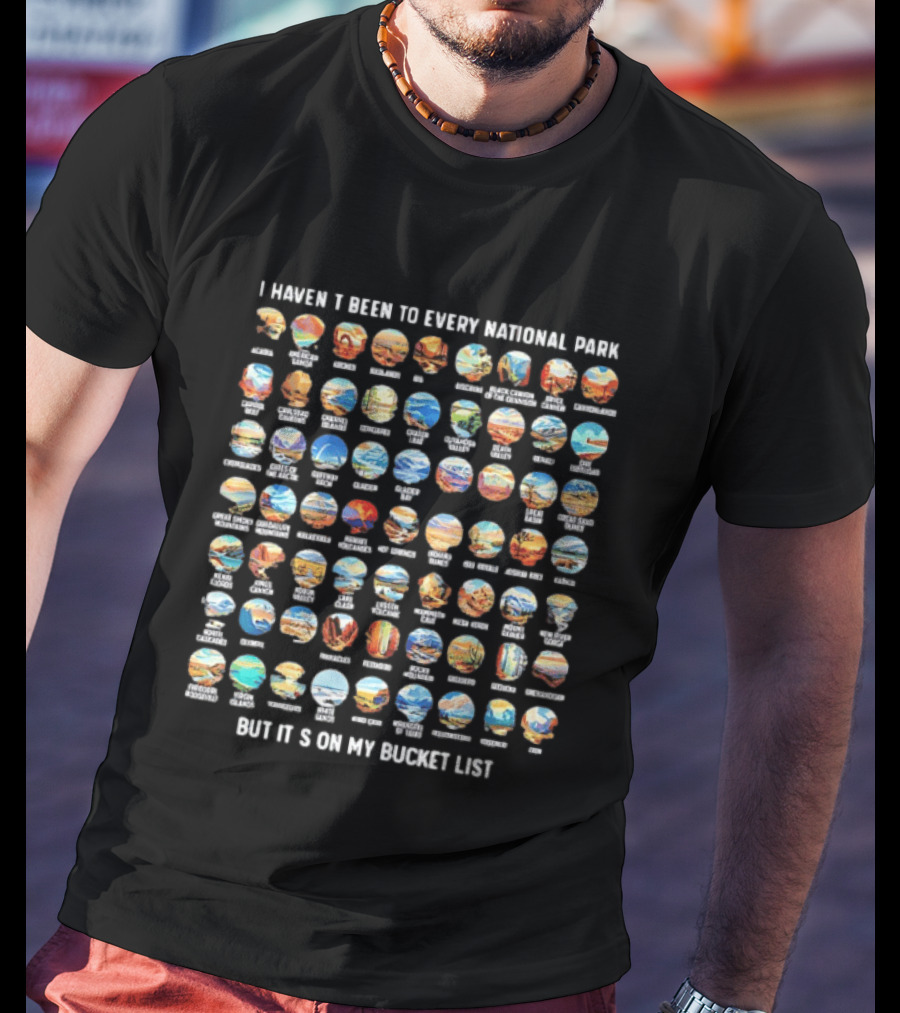 Explore Every National Park Bucket List Adventure T-Shirt