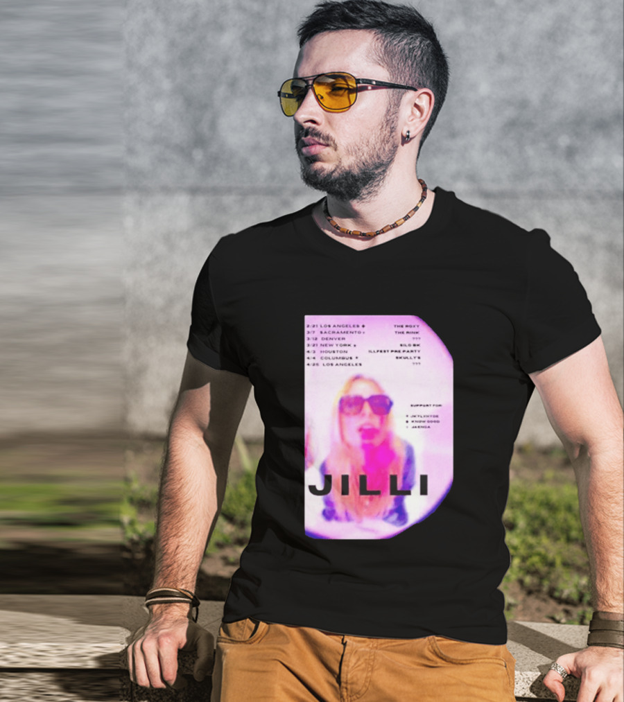 Jilli Winter Tour 2026 Dates Los Angeles Sacramento Denver New York Houston Columbus The Roxy The Mint Slo Brew Skully's Illfest T-Shirt