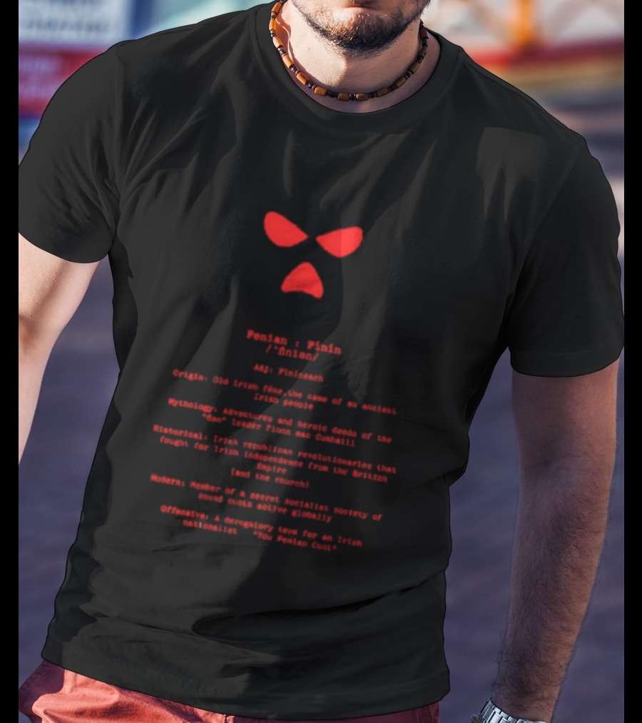 Kneecap Fenian Origin Irish People Traditions Resistance Solidarity Anthems T-Shirt
