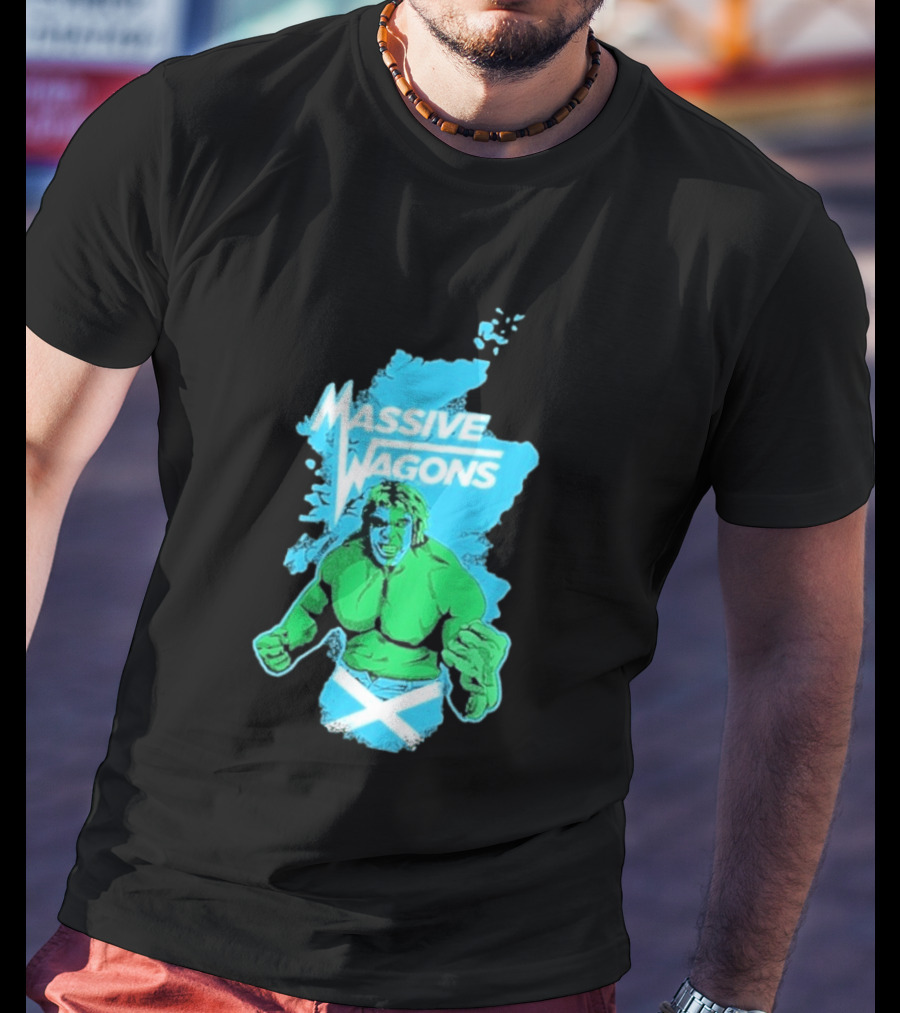 Massive Wagons Hulk Scotland With Map T-Shirt