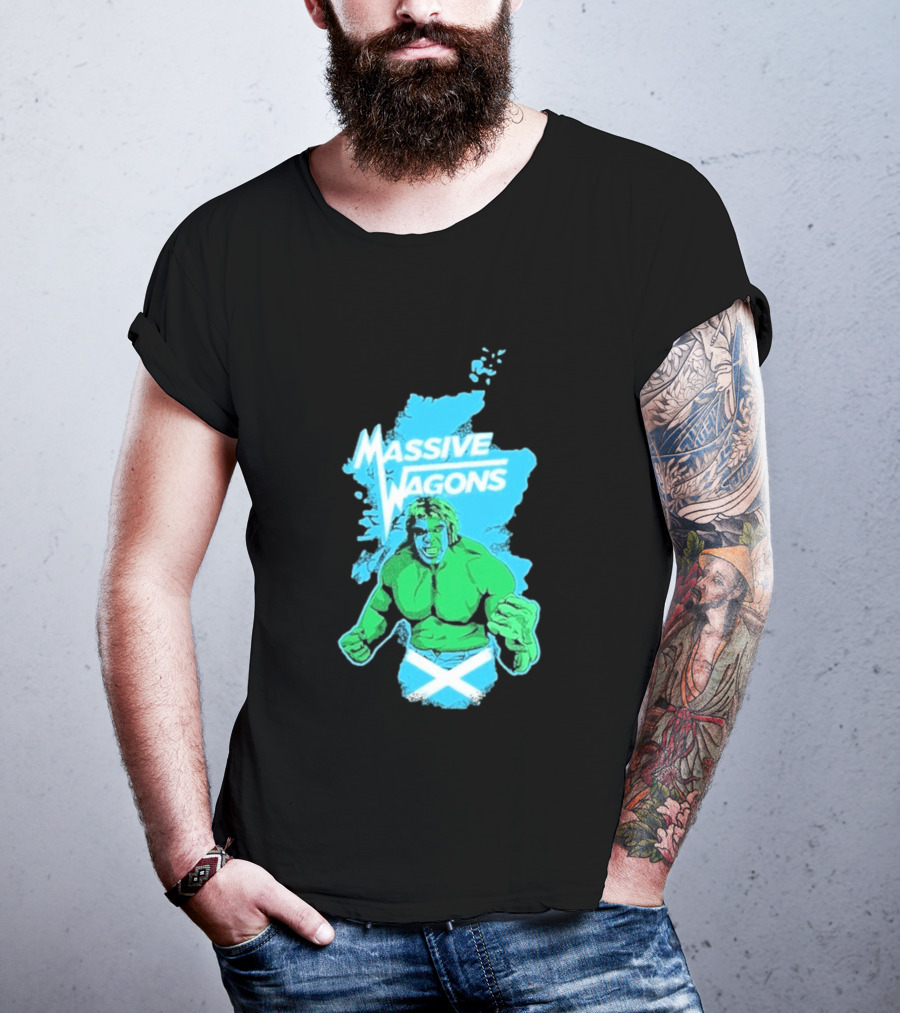 Massive Wagons Hulk Scotland With Map T-Shirt