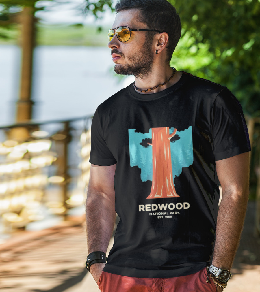 Redwood National Park Est 1968 Tree T-Shirt