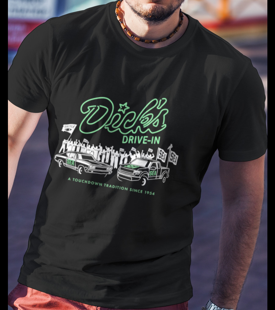 Dick's Drive In Seattle Seahawks Touchdown Tradition Since 1954 T-Shirt