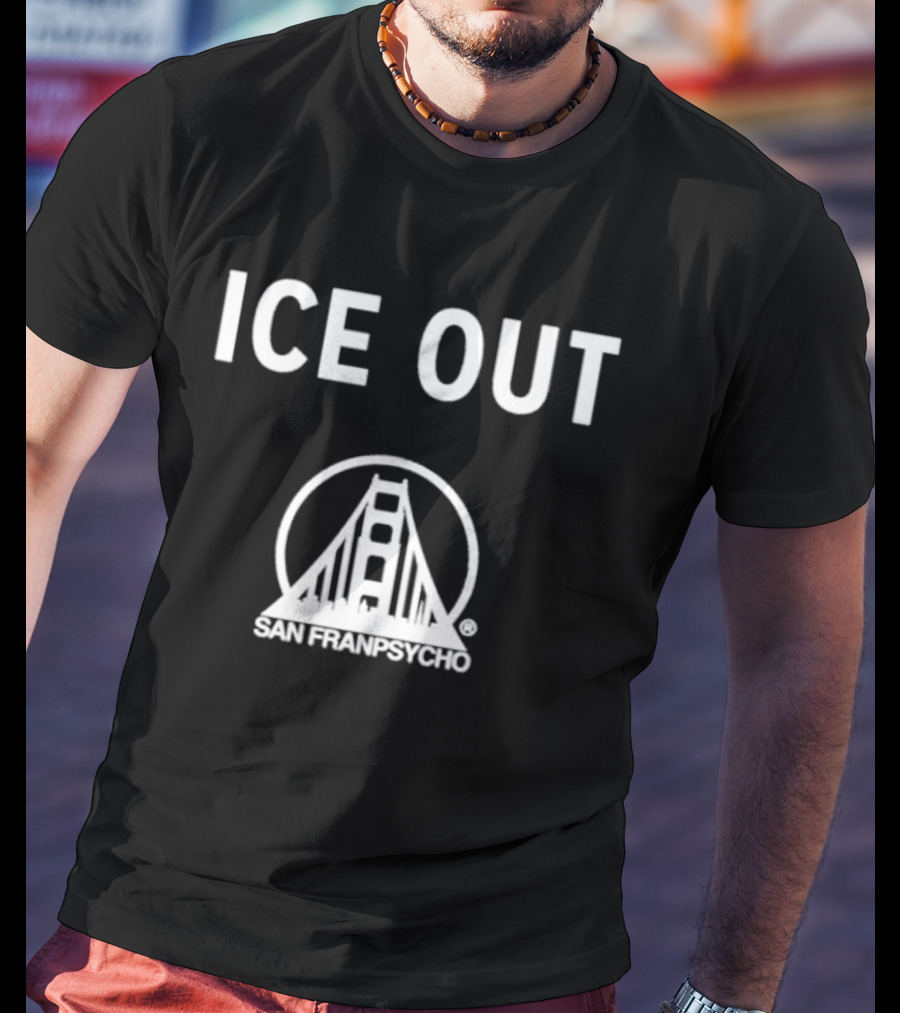San Franpsycho Ice Out Golden Gate Bridge T-Shirt