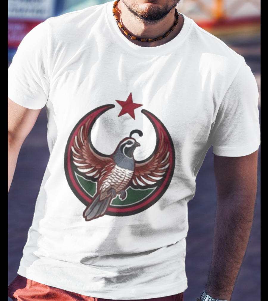 California Quail Rebel Crescent Star T-Shirt