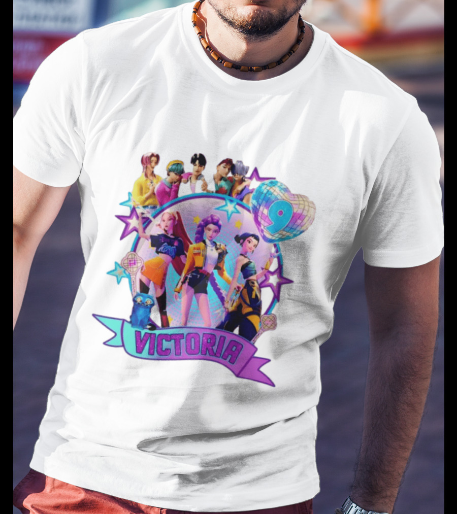 Victoria Huntrix Kpop Birthday Celebration Star Characters T-Shirt