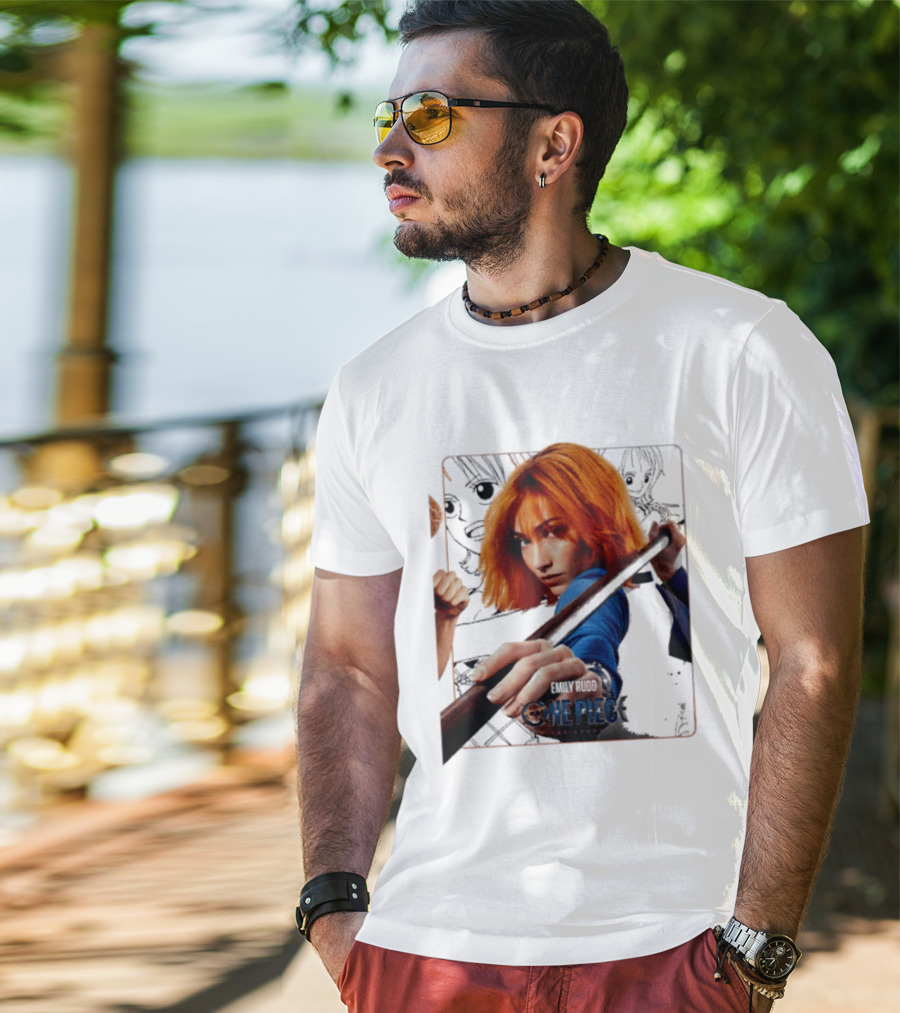 One Piece Live Action Emily Rudd As Nami Grand Line Adventure T-Shirt