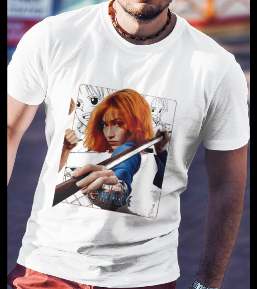 One Piece Live Action Emily Rudd As Nami Grand Line Adventure T-Shirt