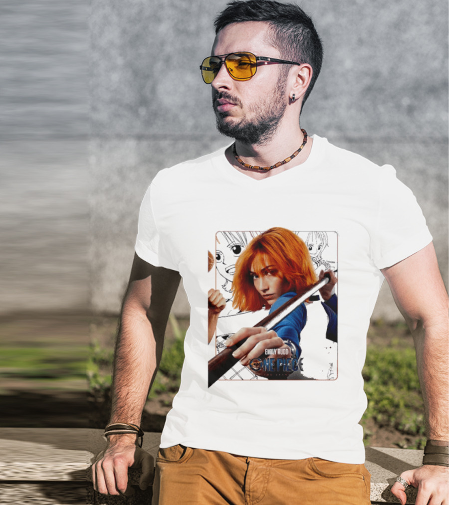 One Piece Live Action Emily Rudd As Nami Grand Line Adventure T-Shirt